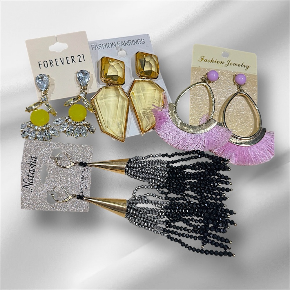 Bundle 4 Pcs Statement Earrings Collection - image 1